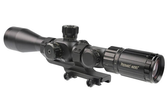 The Primary Arms 4-14x44 variable optic with 5.56 HUD DMR reticle is compatible with a wide range of scope mounts